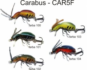 Vobler Lovec hmyz Carabus 3,5cm